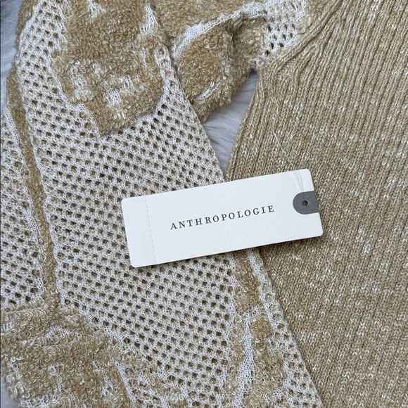 Anthropologie Beige and Cream Lace Knit Sweater - Picture 14 of 15